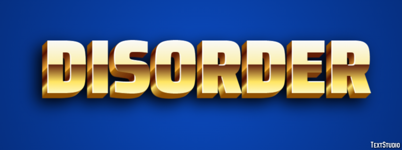 Disorder Texteffekt
