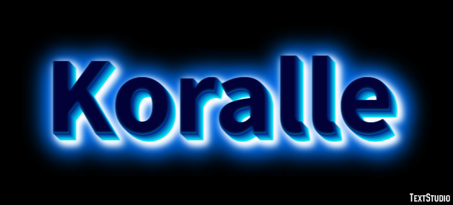 Koralle Texteffekt