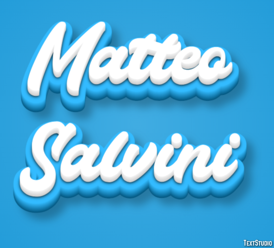 Matteo Salvini Efeito de texto