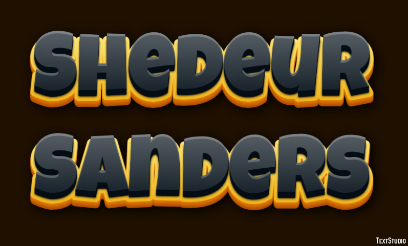 Shedeur Sanders Text effect