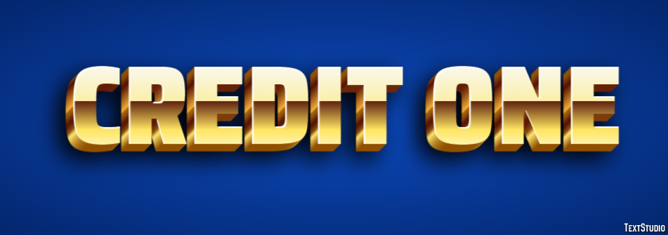 Credit One Texteffekt