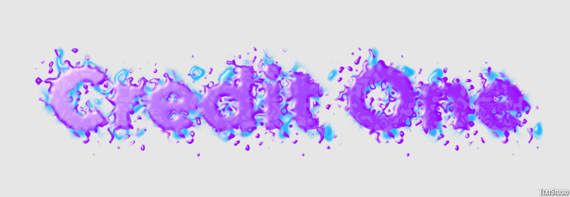 Credit One Texteffekt