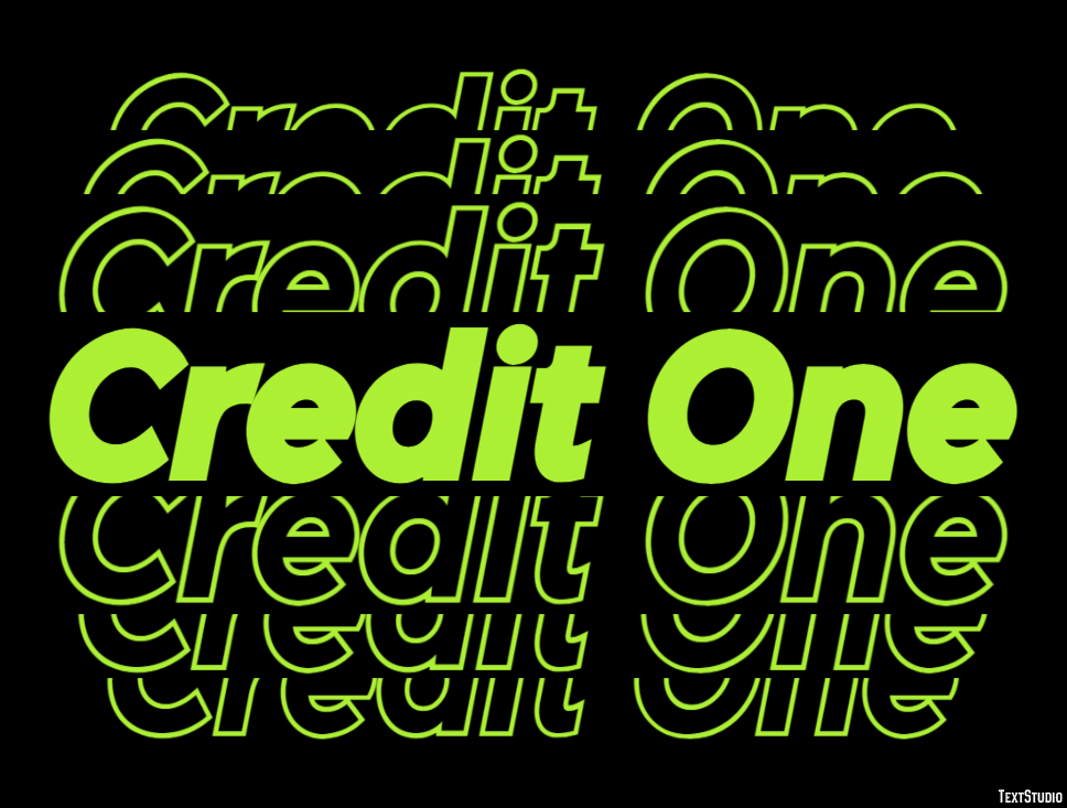 Credit One Effet de Texte