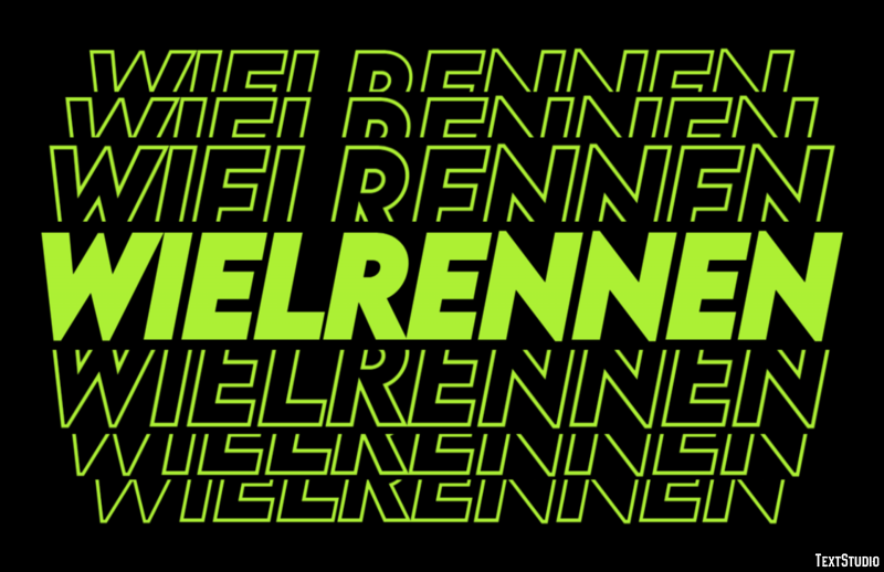Wielrennen Efecto de Texto
