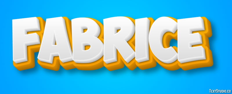 Fabrice Text effect