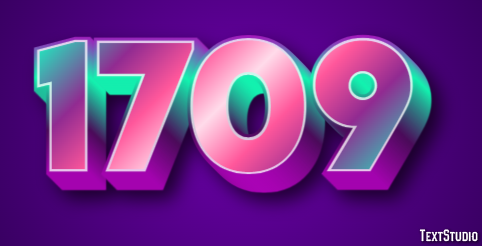 1709 Text Effect