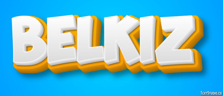 Belkız Текстовый эффект