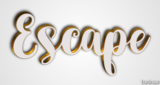 Escape Efecto de Texto