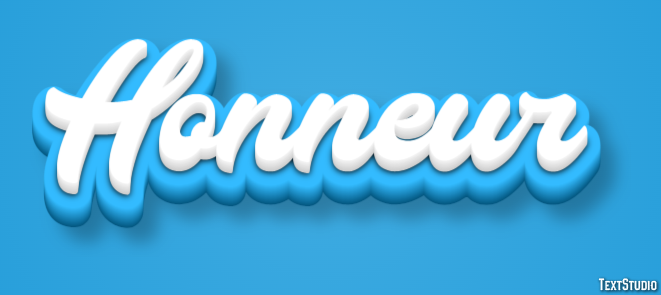 Honneur Effet de texte
