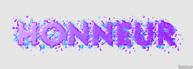 Honneur Effet de texte