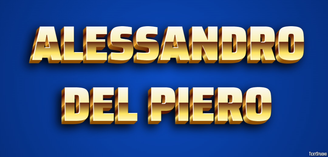 Alessandro Del Piero Text Effect