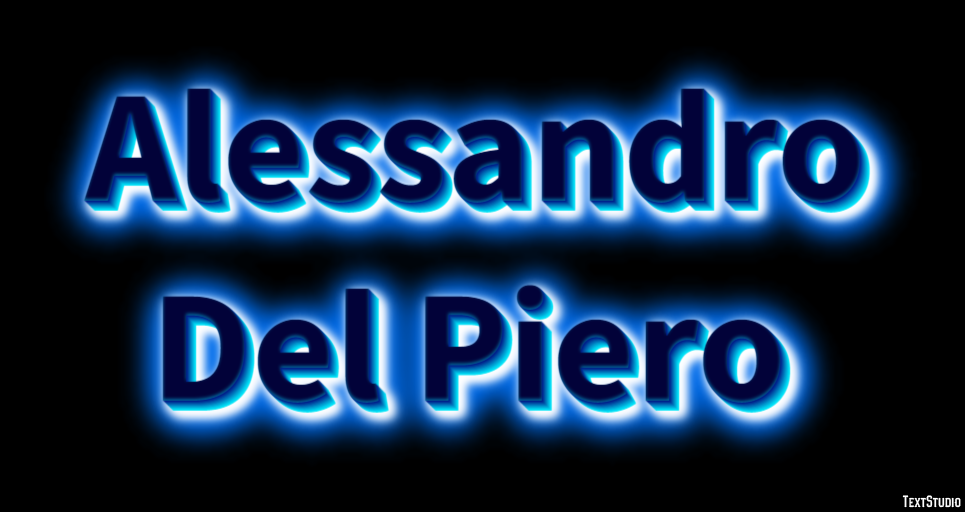 Alessandro Del Piero Efeito de texto
