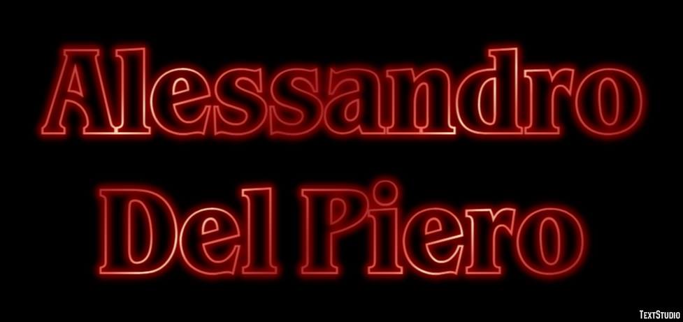 Alessandro Del Piero Efeito de texto