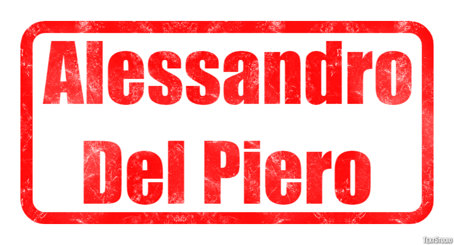 Alessandro Del Piero Efeito de texto