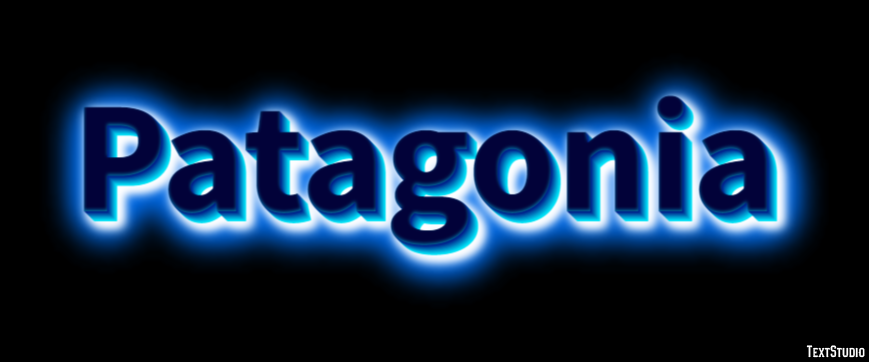 Patagonia Tekst effect