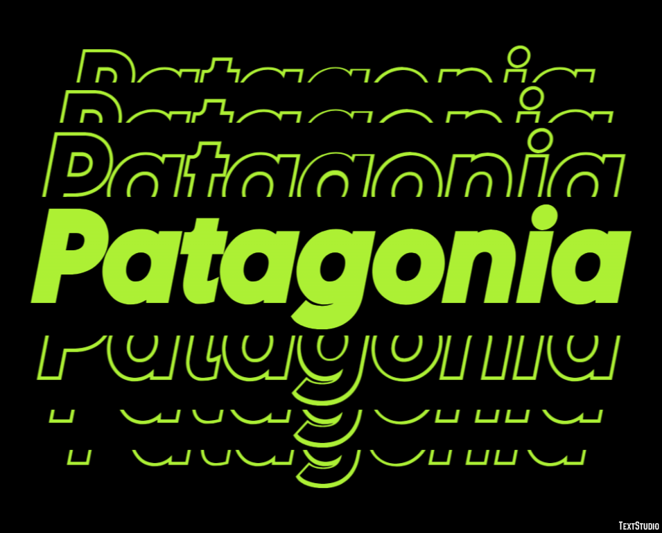 Patagonia Tekst Effect