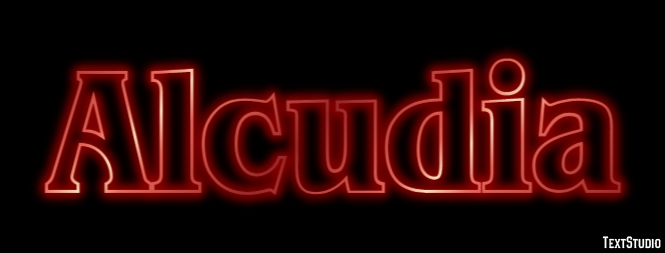 Alcudia Texteffekt