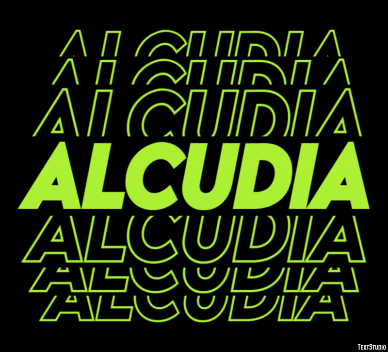 Alcudia Texteffekt