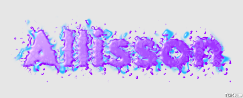 Allisson Text effect