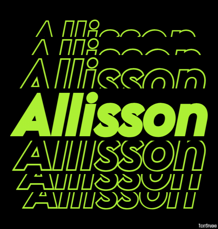 Allisson Text Effect
