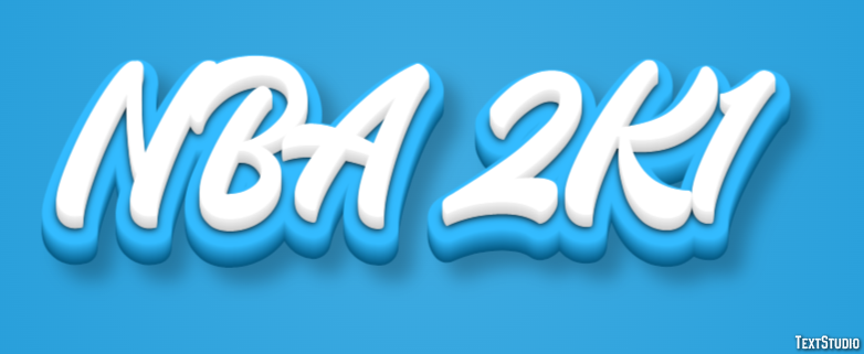 NBA 2K1 Effetto testo