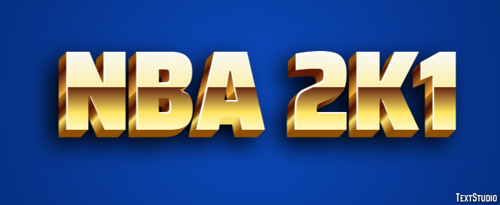 NBA 2K1 Effetto testo