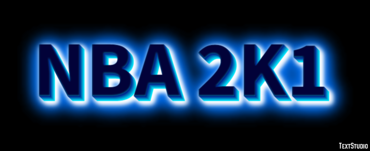 NBA 2K1 Effetto testo