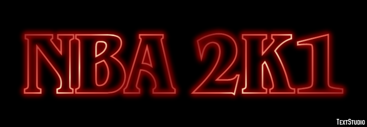 NBA 2K1 Effetto testo