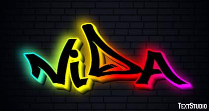 Nida Efeito de texto
