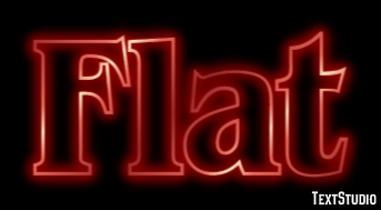 Flat Text Effect
