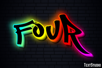 Four Text effect