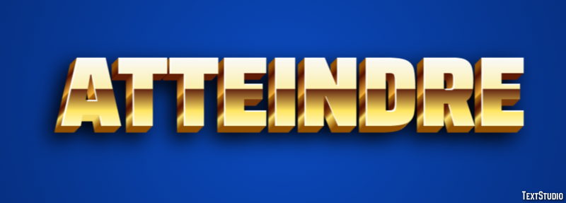 Atteindre Текстовый эффект