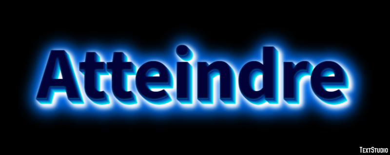 Atteindre Текстовый эффект