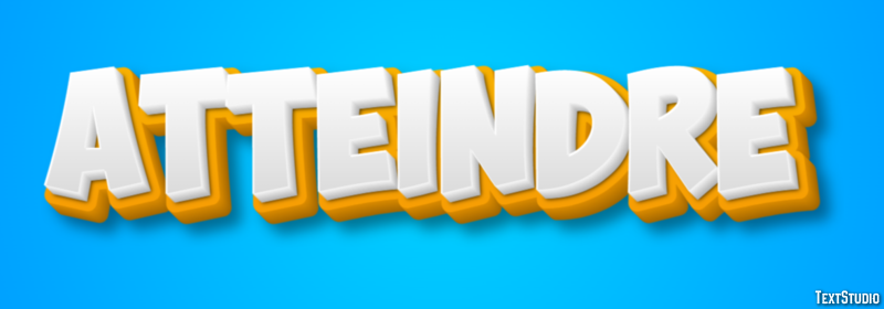 Atteindre Текстовый эффект