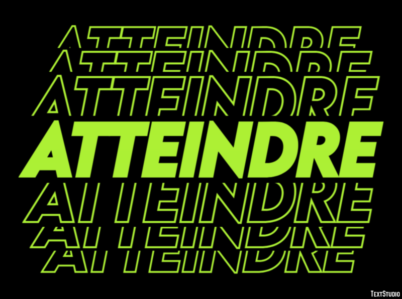Atteindre Effet de Texte