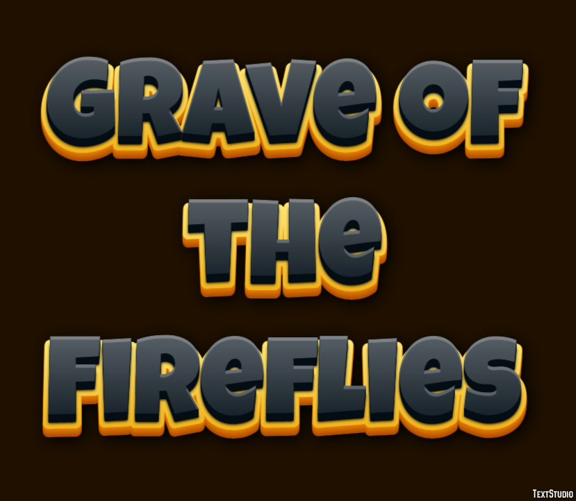 Grave of the Fireflies Text Effect