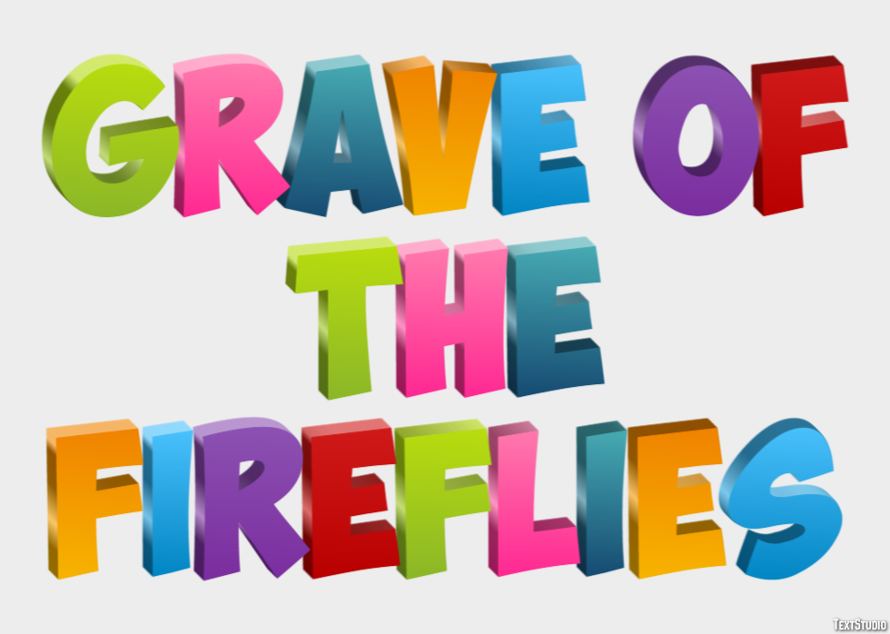 Grave of the Fireflies Efecto de Texto
