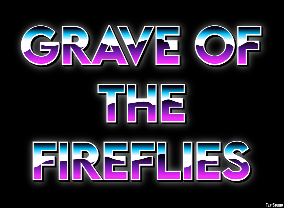 Grave of the Fireflies Text effect