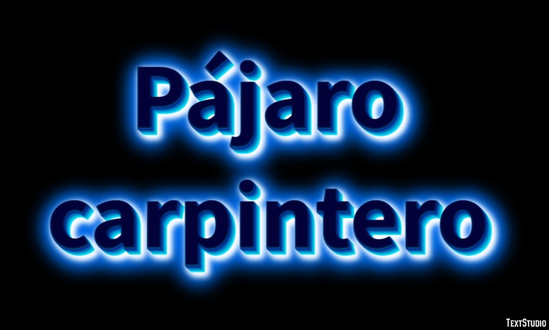 Pájaro carpintero Effetto testo
