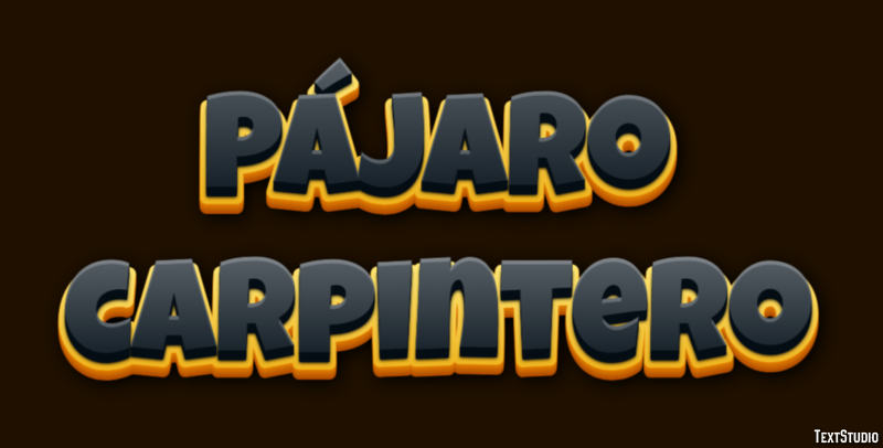 Pájaro carpintero Effetto testo