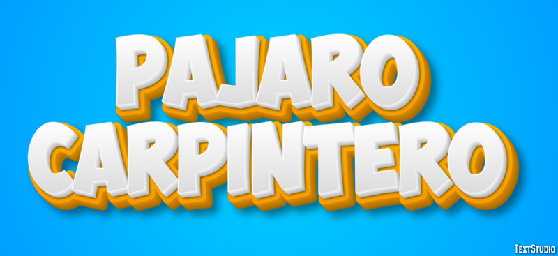 Pájaro carpintero Effetto testo