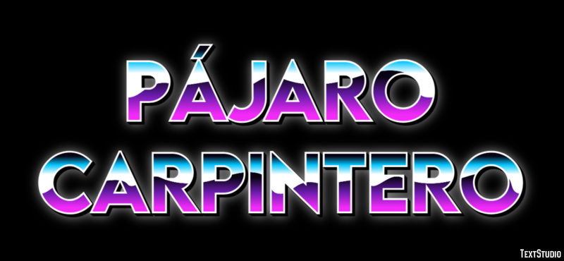 Pájaro carpintero Effetto testo