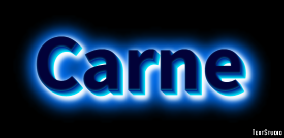 Carne Efekt tekstowy
