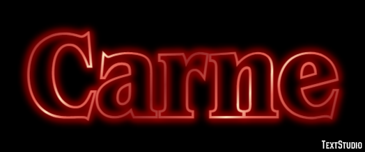 Carne Efekt tekstowy