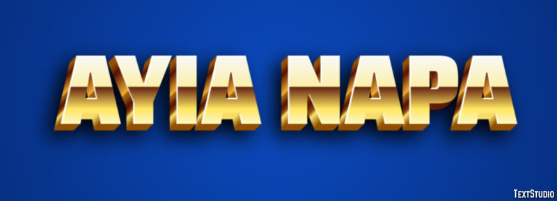 Ayia Napa Effetto testo