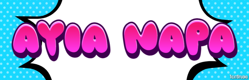 Ayia Napa Effetto testo