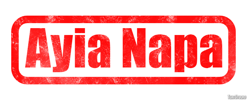 Ayia Napa Effetto testo