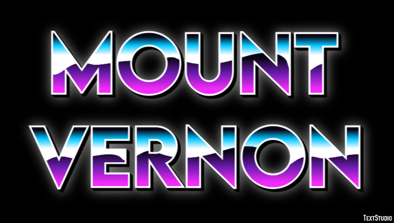 Mount Vernon Tekst Effect