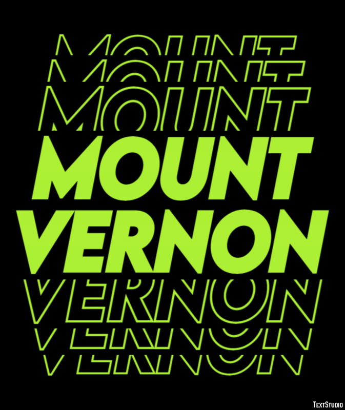 Mount Vernon Texteffekt