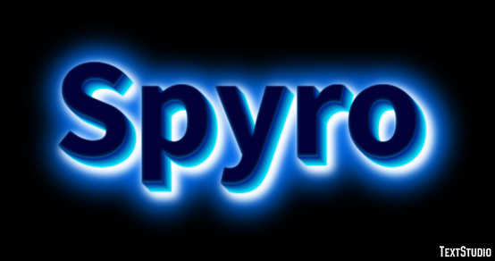 Spyro Efecto de texto